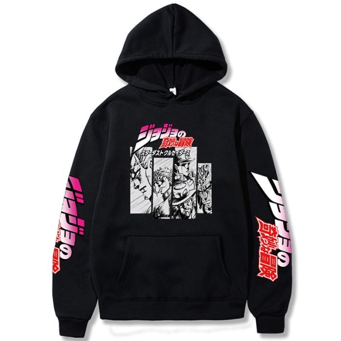 Hoodie Harajuku JoJo Bizarre Adventure Jojo Bizzare เสื้อกันหนาวการ์ตูน