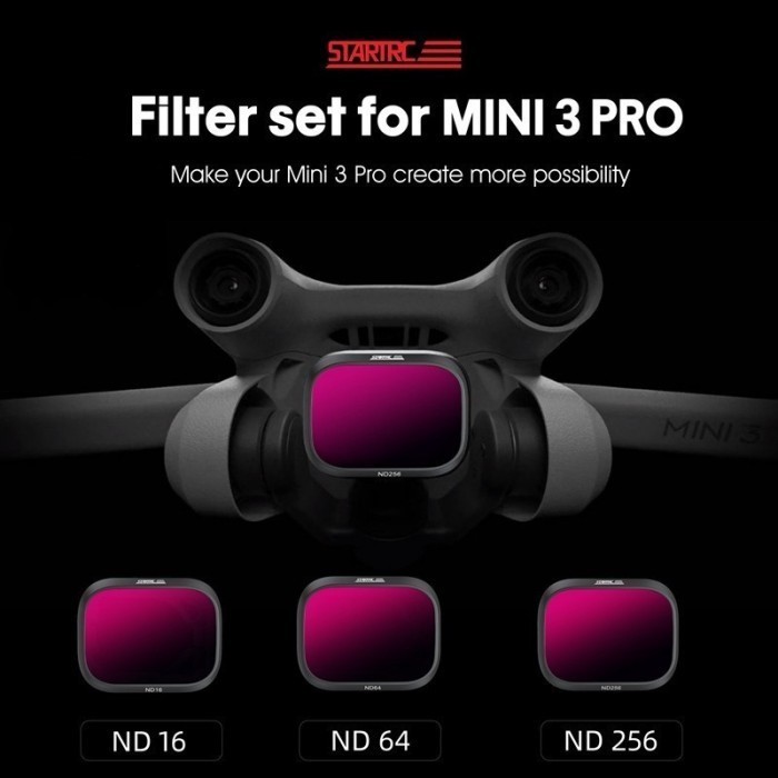 Lanz- Startrc Nd Filters เลนส์สําหรับ Dji Mini 3 Pro Nd16 Nd64 Nd256 16 64 256