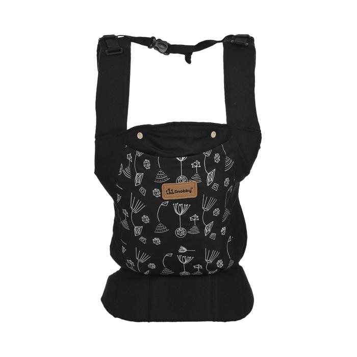 Snobby Baby Carrier Backpack M-Shape Emily Shape Sbg7841 สีดํา - จัดส่งฟรี
