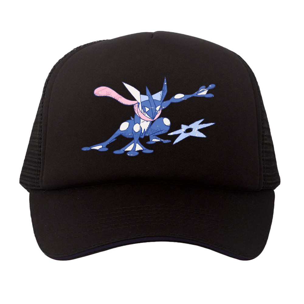 Pokemon Greninja Pokeball องค์ประกอบ UT หมวกรถบรรทุกอนิเมะ