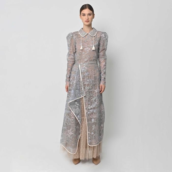 Barli Asmara Camilla Maxi Dress สีไอซ์บลู