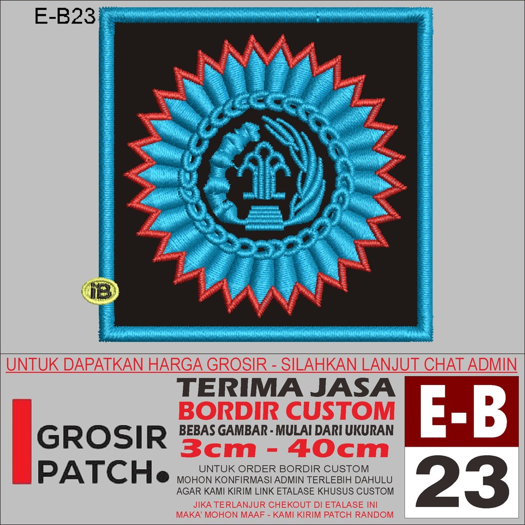 MB EMBROIDERED PATCH E-B23 โลโก้ INSIGNIA PNG อุปกรณ์เสริม/EMBROIDERY