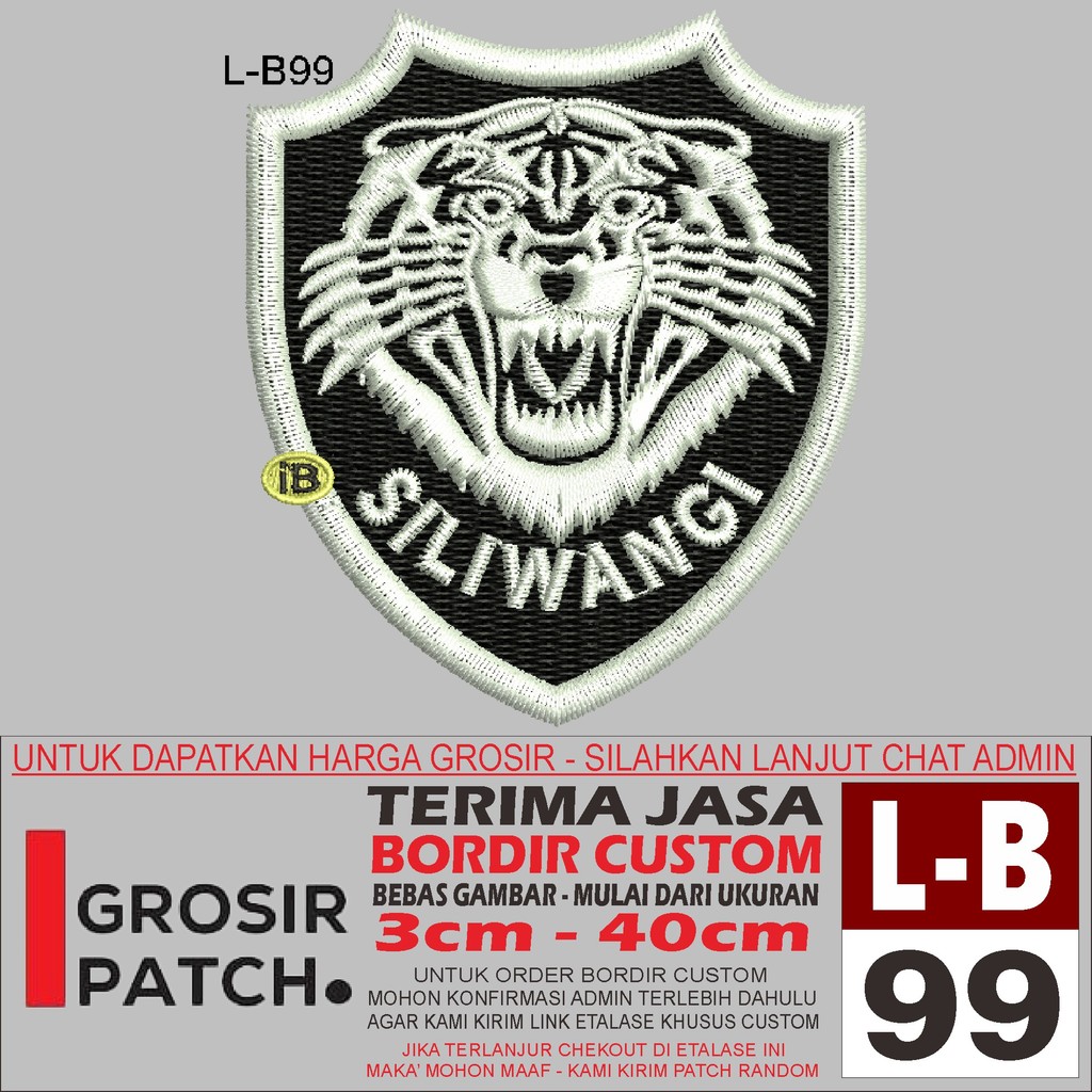 MB EMBROIDERED PATCH L-B99 โลโก้ SILIWANGI อุปกรณ์เสริม/EMBROIDERY