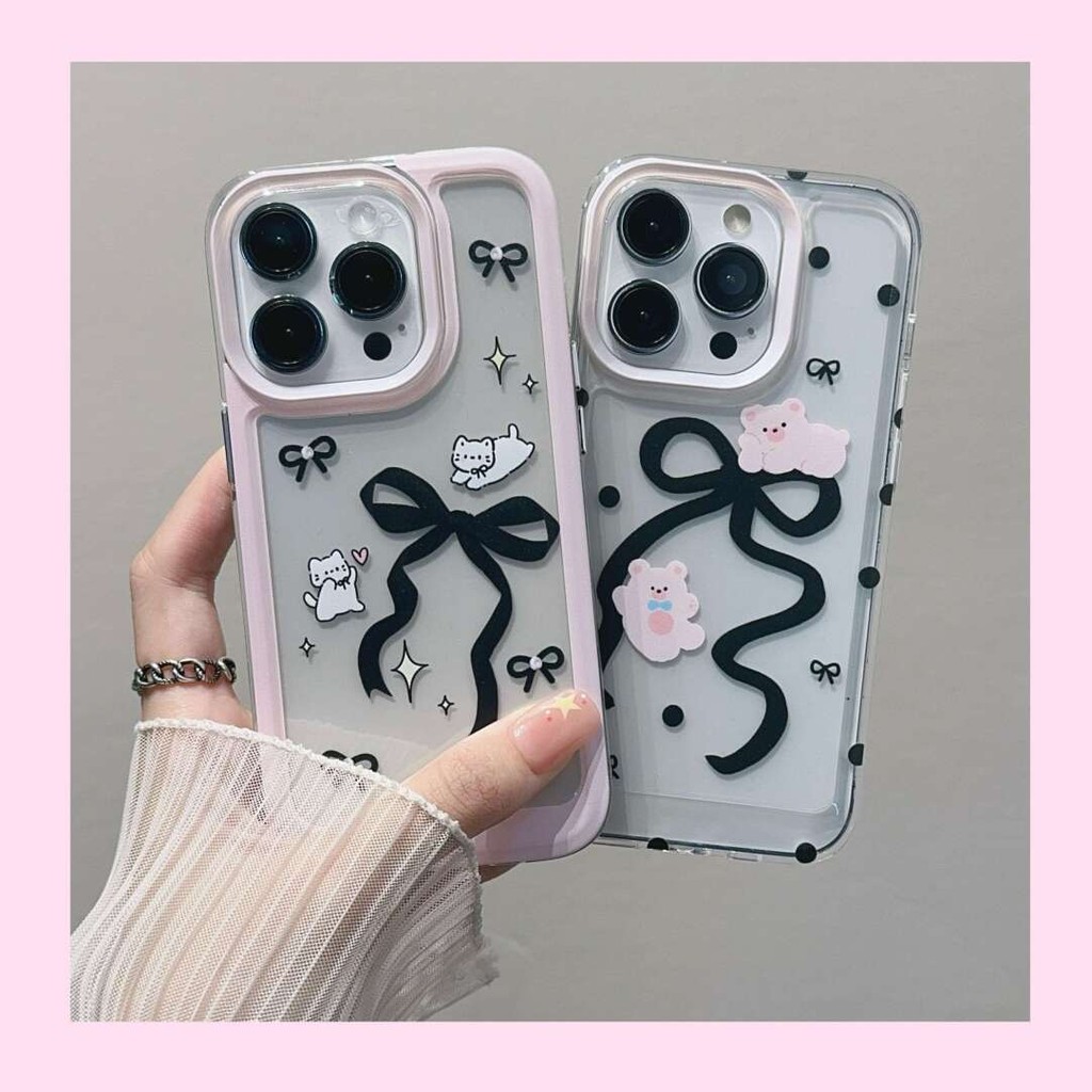 HP Dot-Point Softcase สาวหมีสําหรับกรณี Xiaomi F7 C71 Poco X7 F7 Pro C75 C65 15 Ultra 14 14T Pro F6 
