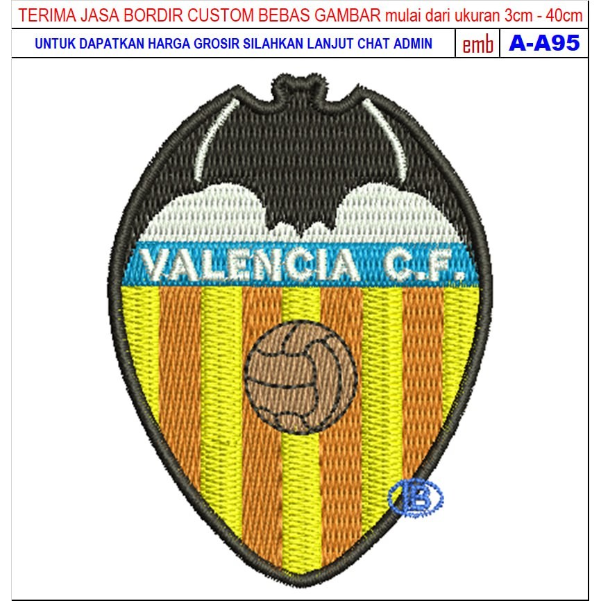 FC-21 VALENCIA FOOTBALL/CLUB EMBROIDERY PATCH ACCESSORIES