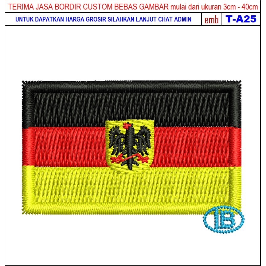 FC-88 PATCH EMBROIDERY GERMANY FLAG EAGLE COAT FOOTBALL/CLUB ACCESSORIES