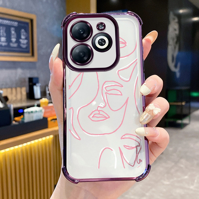 ปลอก Hp สําหรับ Infinix Smart 8 HD Smart 8 Pro 8 Plus Smart 7 HD Smart 6 Smart 5 Ram 3 Tecno Spark G