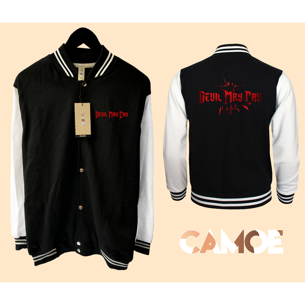 Devil May Cry Dante Varsity Gaming เสื้อแจ็คเก็ตเบสบอล
