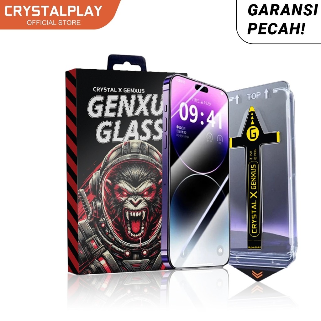 Souyoun - CrystalPlay Tempered Glass Privacy Clear Glossy Auto Alignment Tech / Easy App Premium Scr