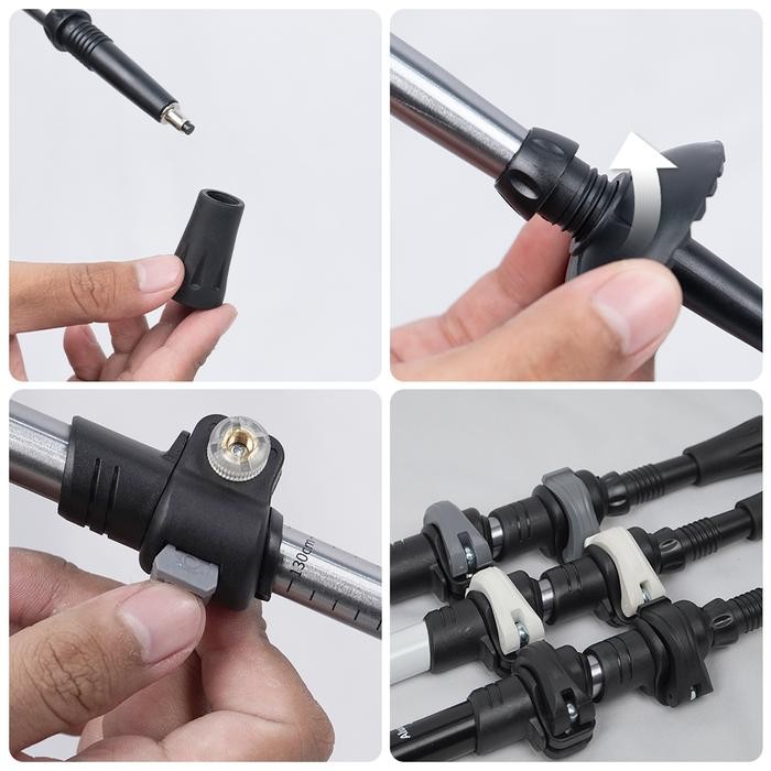 Naturehike X Hike n Run ST01 เสาเดินป่าแบบยืดไสลด์โกดัง NH17D001-Z อลูมิเนียมอัลลอยด์