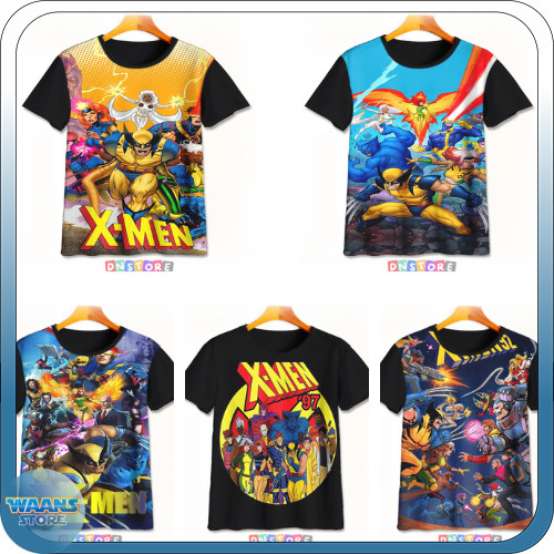 X Man 3D เสื้อยืดเด็กพิมพ์ลายเต็ม X Man 3D เสื้อยืด