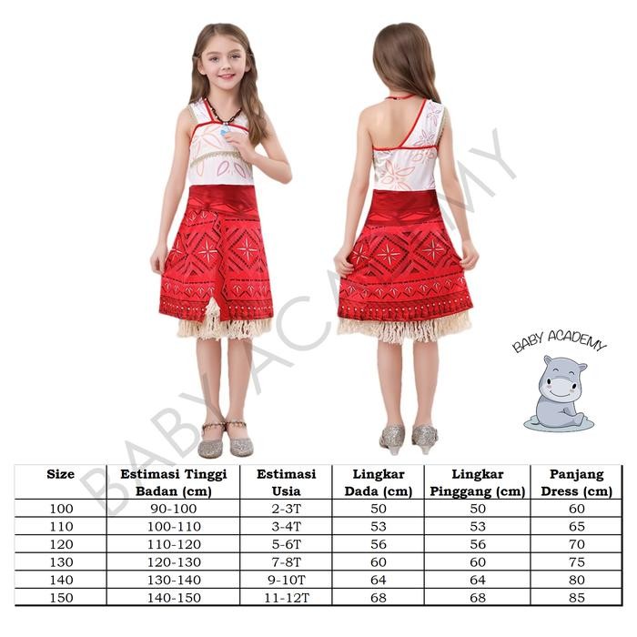 PREMIUM Princess Moana Dress Costume 2 Maui Girls Premium
