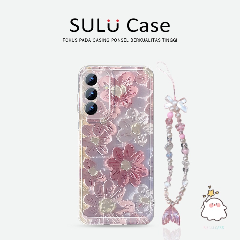 MERAH ล่าสุดดอกไม้สีชมพูสําหรับสาว Oppo C85 Pro A6x Reno 15 5G C85 Pro A5 A5X 14F A6 70 NOTE 70 C71 