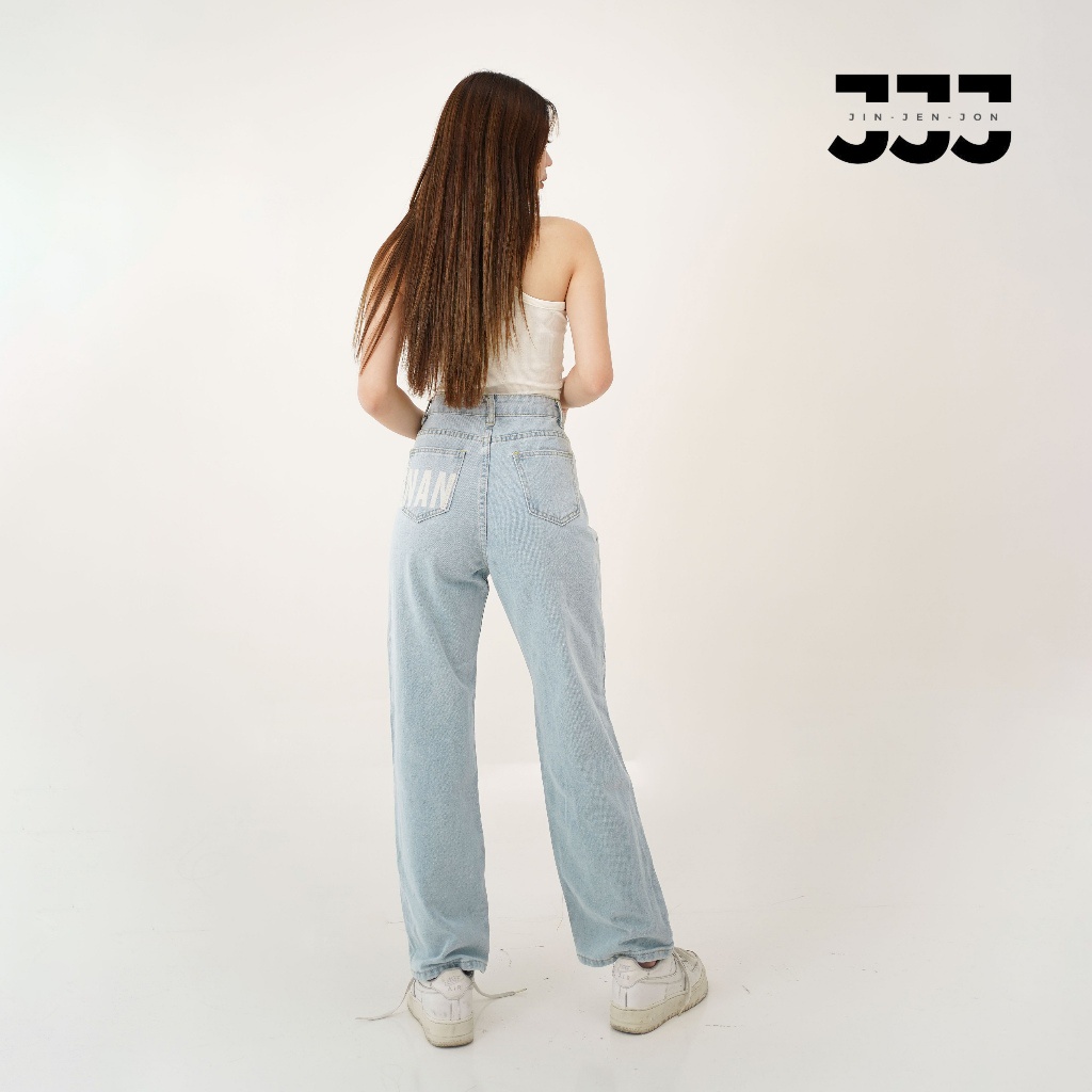 ใหม่ JJJ - Alica Highwaist Straight Loose Jeans
