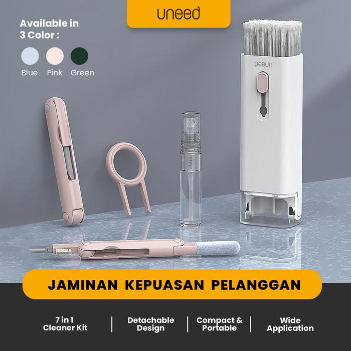 [ans] - UNEED 7 in 1 น้ํายาทําความสะอาดปากกามัลติฟังก์ชั่นสําหรับหูฟังคีย์บอร์ดสมาร์ทโฟน