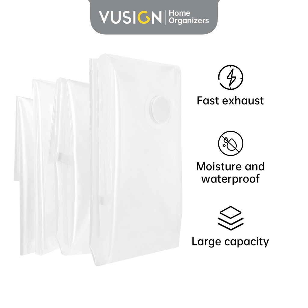 VUSIGN VACUUM TRANSPARENT COMPRESSION BAG / VACUM BAG / สุญญากาศ