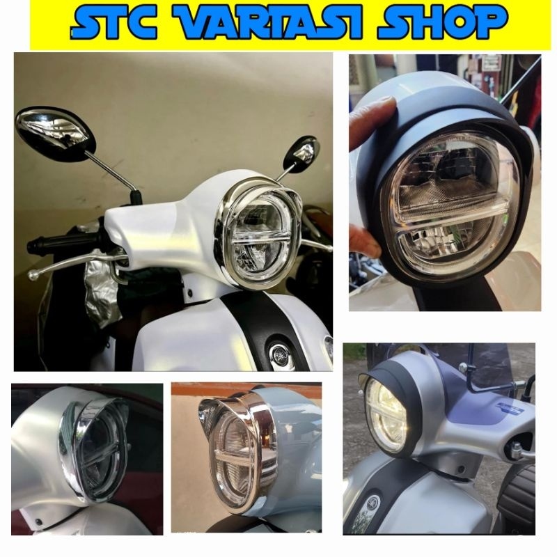 โคมไฟ Chrome สีดํา Visor fazzio fazzio new fazzio neo all new fazzio