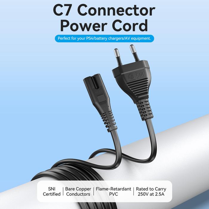 Vention C7 Printer Power Cable Connector Figure 8 Ac Cord Ori