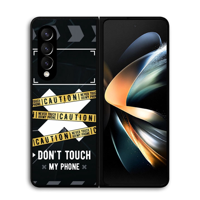 Case Casing Softcase Custom Samsung Z Fold 6 5 4 3, Z Flip 6 5 4 3 Dont Touch FR0180