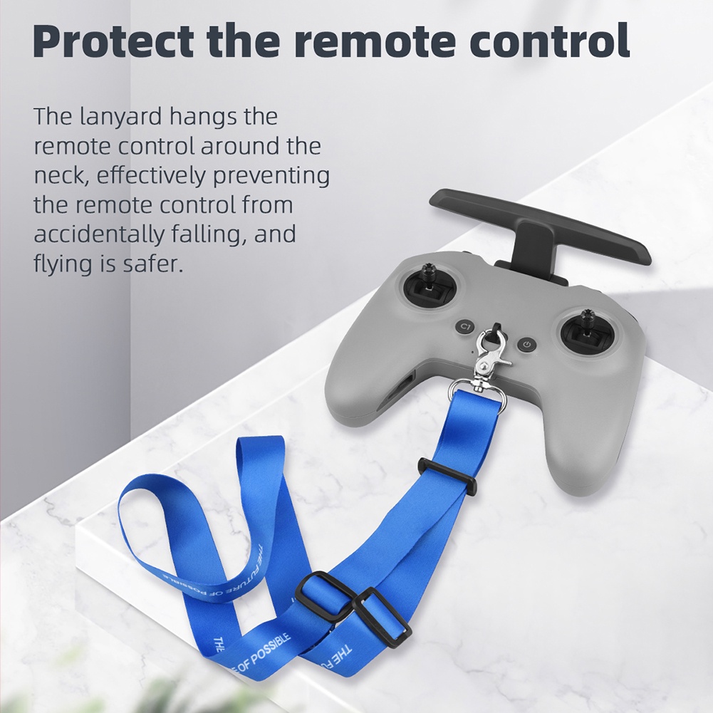 60 ซม. Drone รีโมทคอนโทรลสายคล้องสลิง Lanyard สายคล้องคอสําหรับ DJI FPV รีโมทคอนโทรล Lanyard