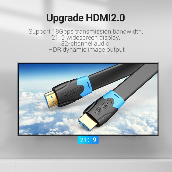Exh - Vention B02 0.75M ความเร็วสูง Ver2.0 4K Fhd 1080P 3D Hdr Hdmi Cable
