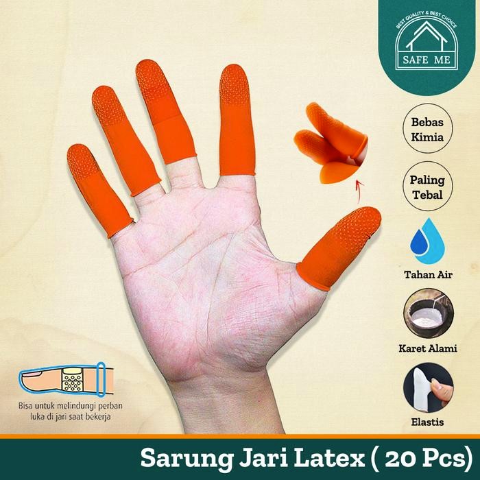 PaCkingFast- Safe Me Latex Finger Gloves / Latex Finger Cot