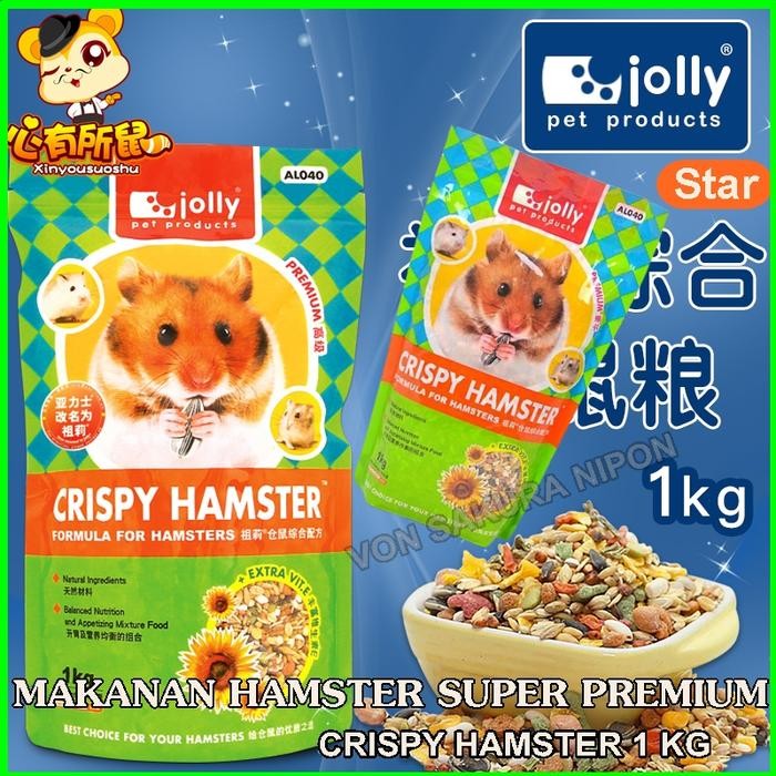 Snouty- HAMSTER FOOD JOLLY CRISPY HAMSTER 1KG ALEX SEEDS HAMSTER FOOD
