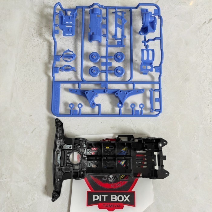Tamiya Chassis S2 Super 2 Carbon PA-CF + Gearbox Loose Part Original