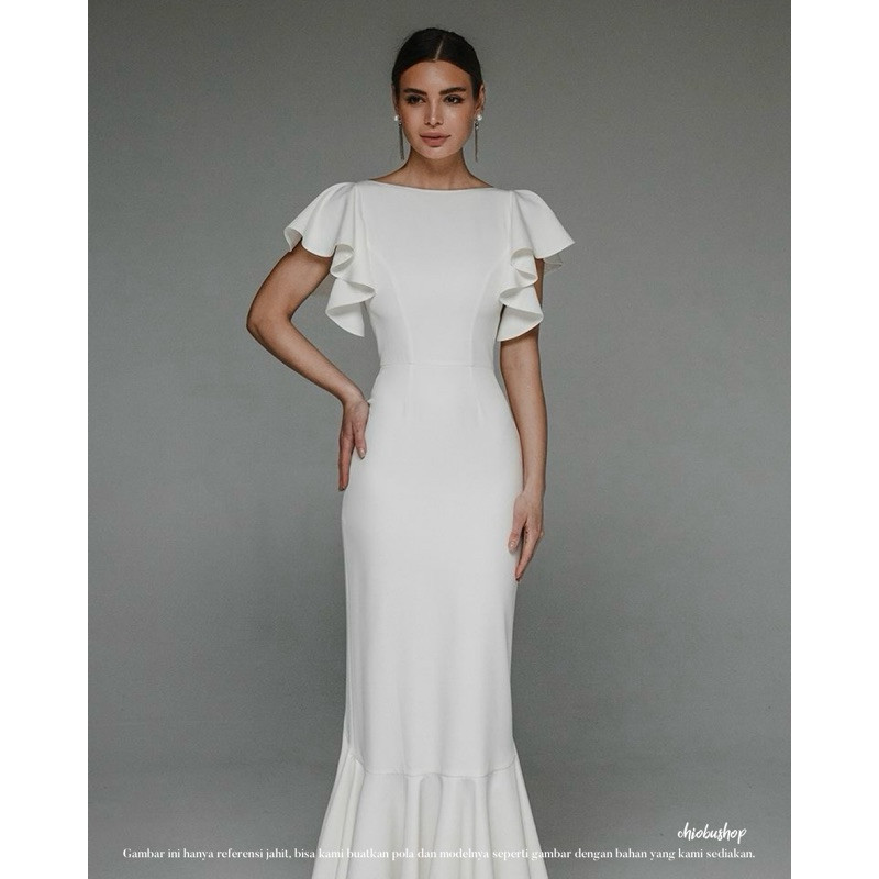 Chiobushop - Aecha Party Dress กระเบื้องงานเลี้ยงเชิญเพื่อนเจ้าสาว Pre Wedding Guest Dress เดรสเกาหล