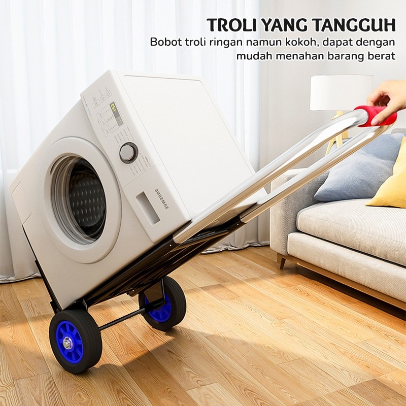 Finacel1 Ani - รถเข็นพับอเนกประสงค์ - รถเข็นพับ Aqua แกลลอนแก๊สกระดาษแข็งสินค้าช้อปปิ้ง - V7A2