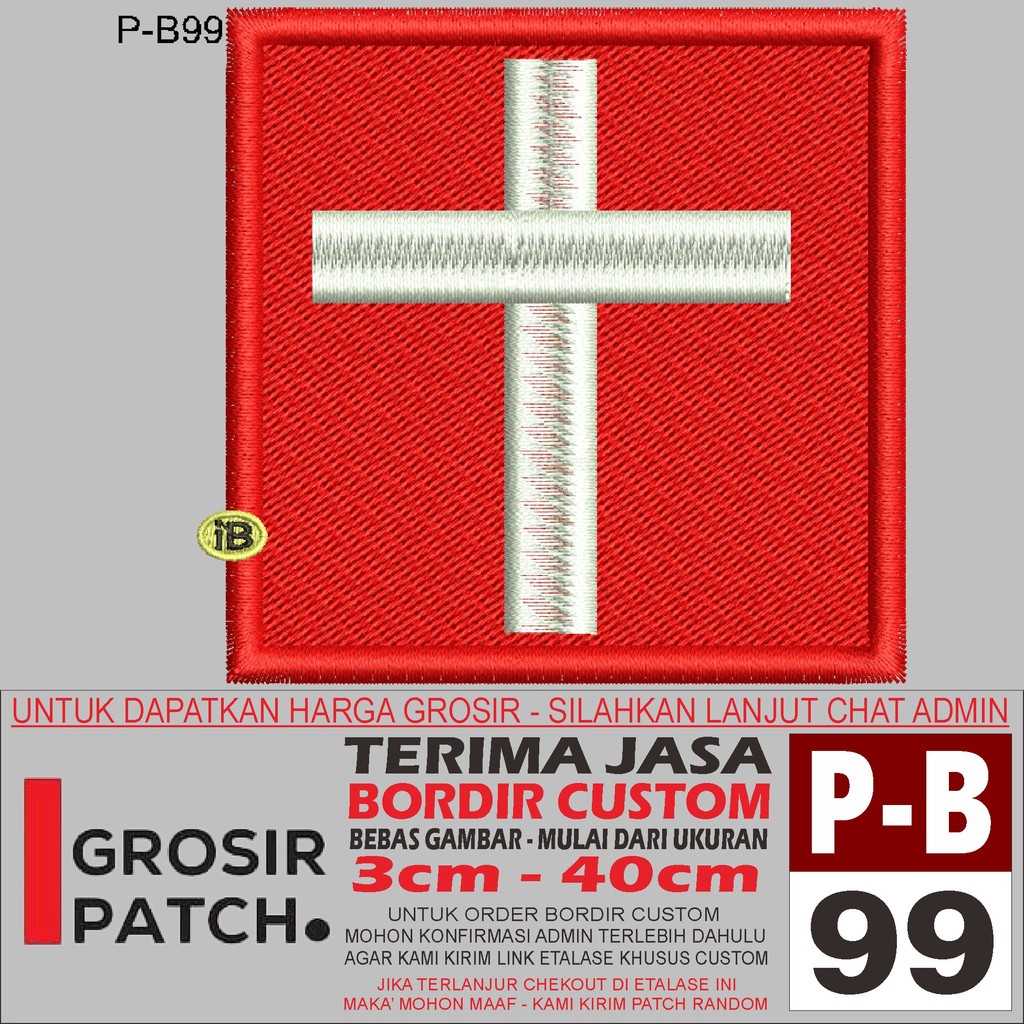 MB EMBROIDERED PATCH P-B99 โลโก้อุปกรณ์เสริม EVROPA/EMBROIDERY