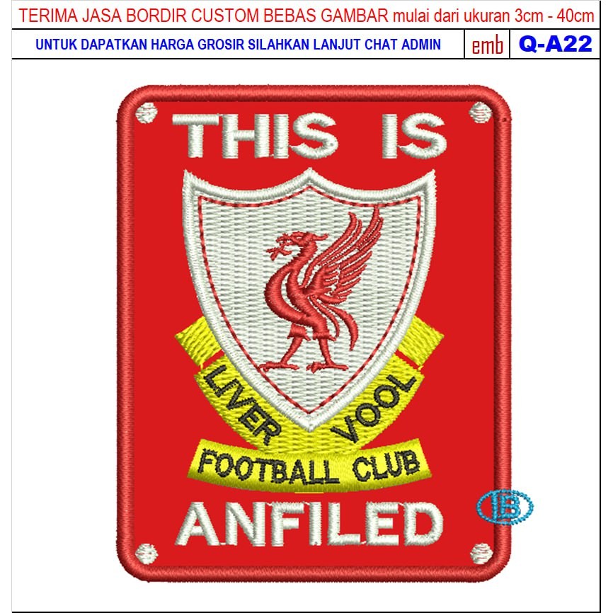 FC-79 THIS IS LIVERPOOL ANFIELD FOOTBALL/CLUB ACCESSORIES EMBROIDERY PATCH
