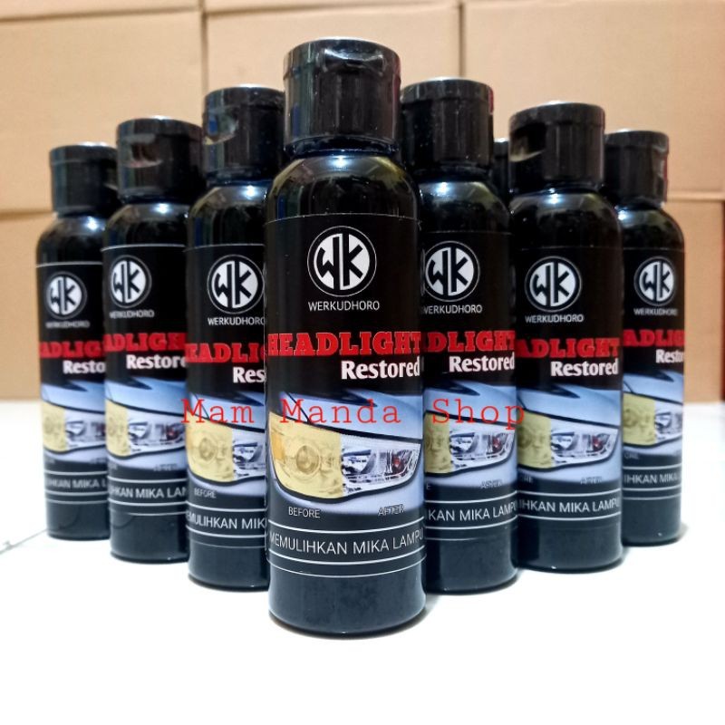 HEADLIGHT RESTORED WK / LAMP POLISH / DULL CAR LAMP CLEANER