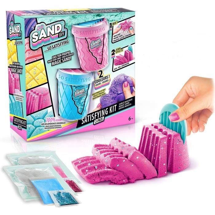 So Sand DIY ASMR 2 Pack Satisifying Kit ทรายเด็กของเล่นสร้างสรรค์