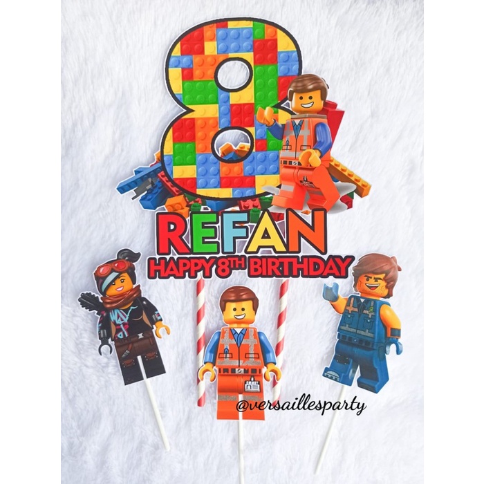 จ-การแตกหักได้! Lego Cake Topper / ปิ๊กเค้กเลโก้ / ตกแต่งเค้กเลโก้