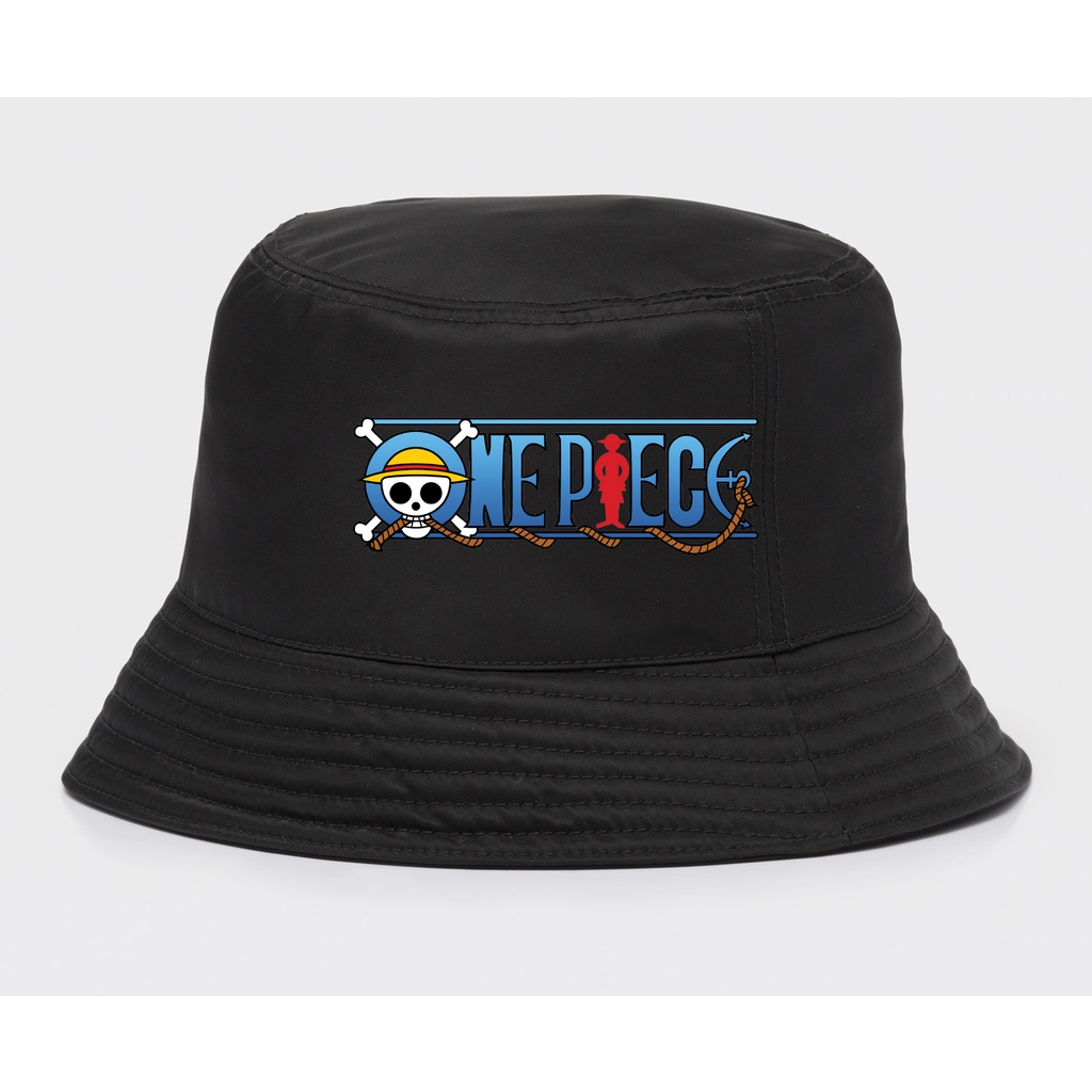 One piece Anime Bucket Hat Logo Anime Luffy Straw Hat Mugiwara