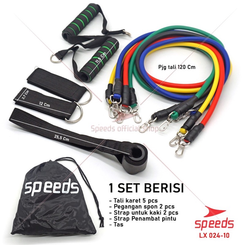 11 IN 1 GYM POWER PILATES SPEEDS 24-10 FITNESS RESISTANCE STRAP