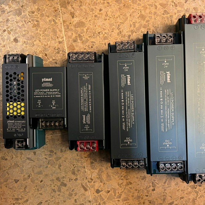 Yimai Slim 12V 5amper 8A 12.5A 16A 25A 33Amper 41A หม้อแปลงไฟฟ้า