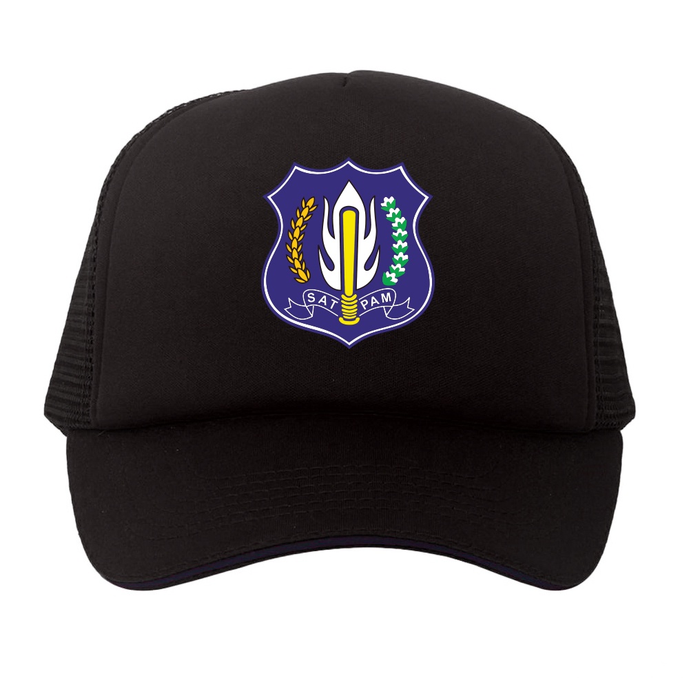 Trucker Hat Security Satpam Logo indonesia Uniform
