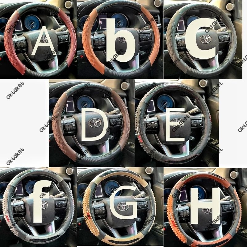 Gr Sport ฝาครอบพวงมาลัยพรีเมี่ยมรถยนต์อเนกประสงค์