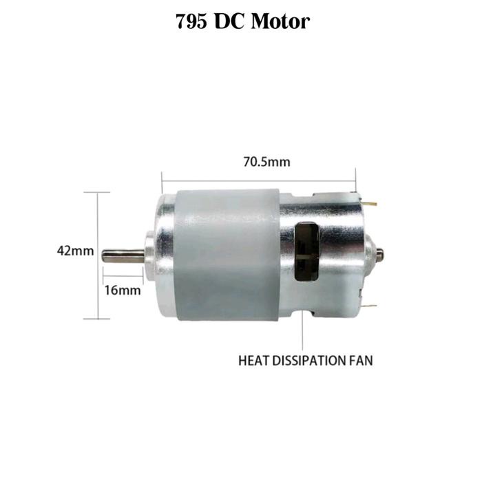 Dynamo 795 DC Motor 12V แรงบิดขนาดใหญ่ความเร็วสูงประกอบสว่าน Dynamo