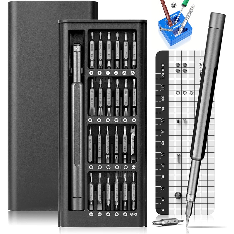 Precision ไขควงชุด 49 in 1 Magnetic Phillips Torx ไขควง Bits พร้อมแผ่นแม่เหล็ก Plus แม่เหล็กสําหรับ 