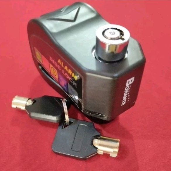 ทนทาน Disc Lock Alarm Bohante Pro Original Bohante Alarm Disc Padlock Alarm System Lock