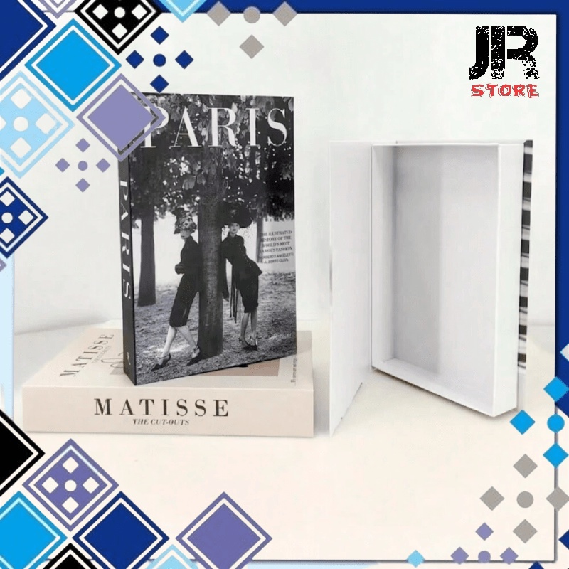หนังสือปลอมที่เก็บจอแสดงผล Dummy Book Organizer Paris Ir 502 หลากสี