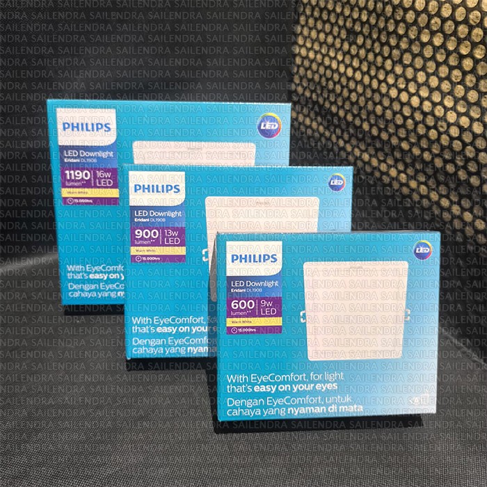 Philips ดาวน์ไลท์ ERIDANI DL190B SQUARE LED CEILING LIGHT 9W 13W 16W