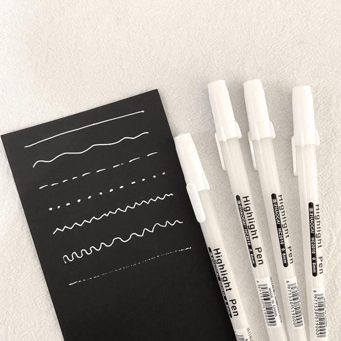 [MILOLI] White Art Craft Pigment Liner Pen - D0016