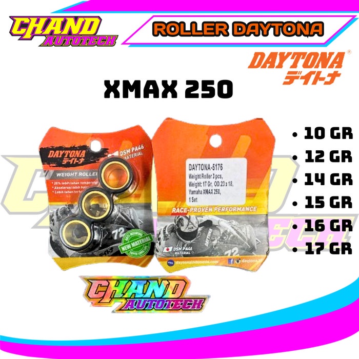 Roller Daytona Xmax 250 10gr 12gr 14gr 15gr 16gr 17gr Roller ultra drive DAYTONA XMAX 250
