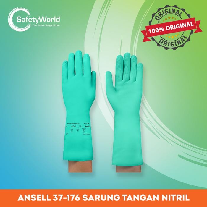 JTTOP" 37-176 ANSELL SOLVEX NITRILE GLOVES
