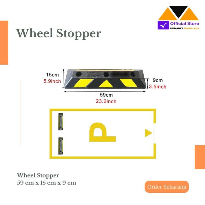 JTTOP" ล้อ STOPPER RUBBER / ยางรถ STOPPER / PARKING BRICK