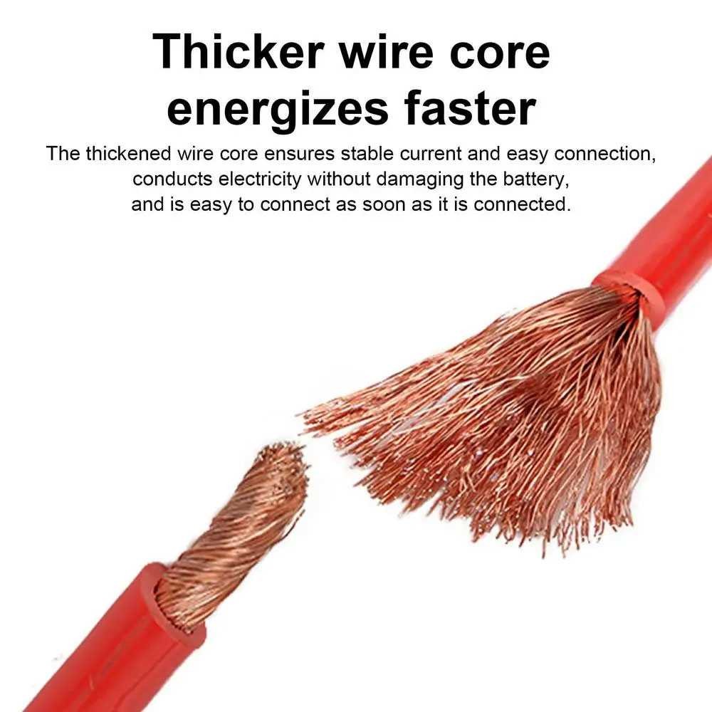 Otojoes 2Mm2 สายจัมเปอร์แบตเตอรี่ทองแดงสําหรับรถยนต์ภายใต้ 2000Cc 4M - Hl-1866